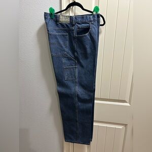 Men’s Denim Cargo Jeans, Redhead brand, size 36Waist x 31 1/2 inseam 4 of 4 Pair